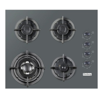 ჩასაშენებელი ქურის ზედაპირი ELENBERG EBG-6400TTG GRAY